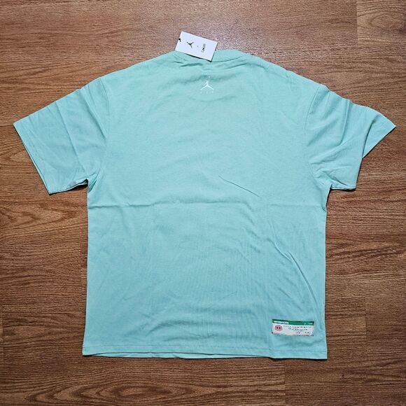 Air Jordan X J Balvin Tee T-Shirt Large L Sail Enamel Green Blue DR2962-308 New - Picture 6 of 10